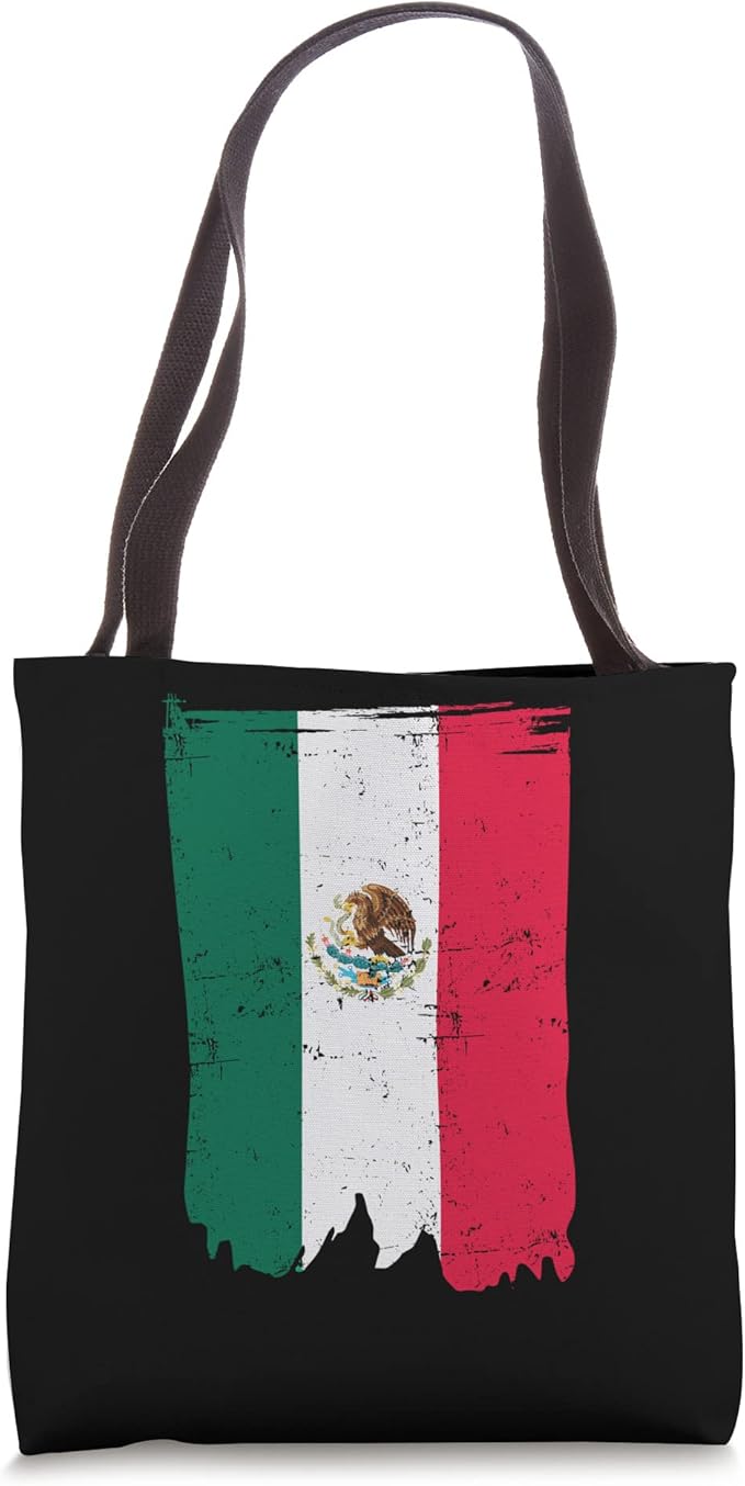 Mexican Flag Tote Bag - Bandera Mexicana Design