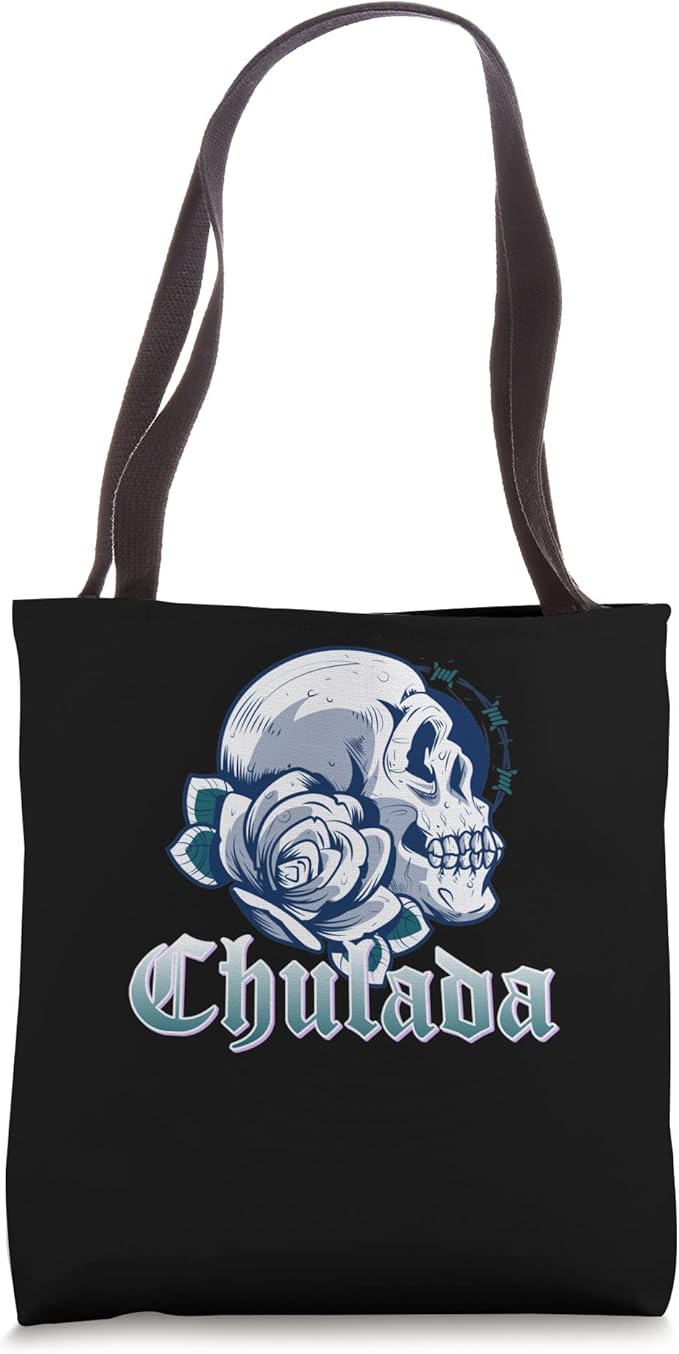 Chulada Skull Vintage Mexicana Mujer Women’s Tote Bag