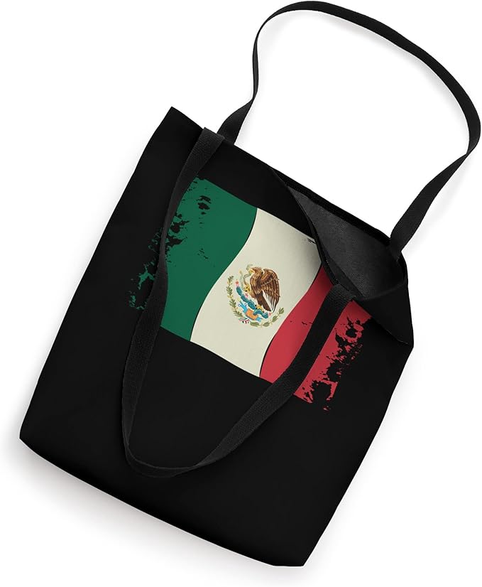 Vintage Mexico Flag Bandera Mexicana T-Shirt and Tote Bag