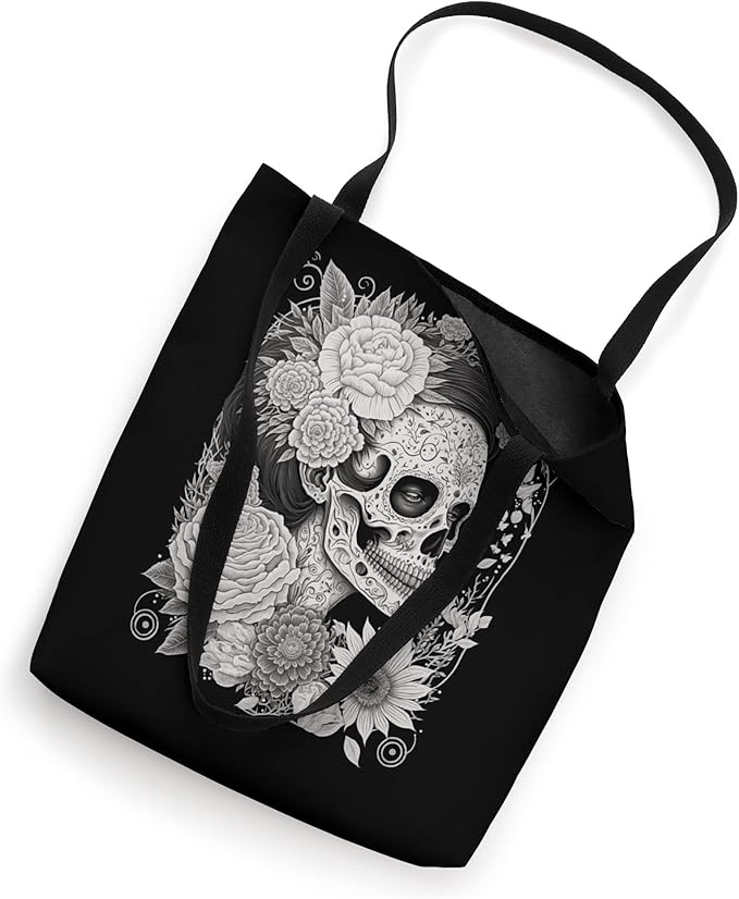 Catrina Sugar Skull Calaveras Dia De Los Muertos Mexico Tote Bag - Mexican Day of the Dead Design