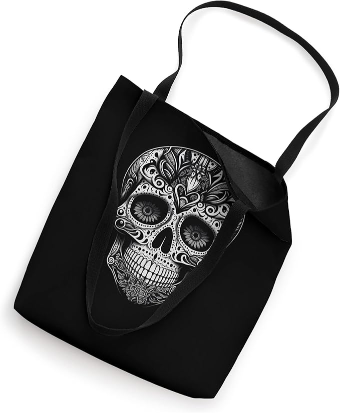 Dia de los Muertos Skull Calaveras Tote Bag - Day of the Dead Mexico Design