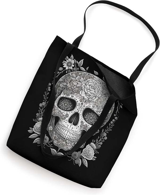 Mexican Skull Camisas De Calaveras Tote Bag - Stylish Day of the Dead Design