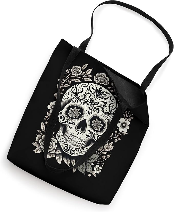 Mexico Holiday Dia De Los Muertos Sugar Skull Tote Bag - Festive Day of the Dead Design