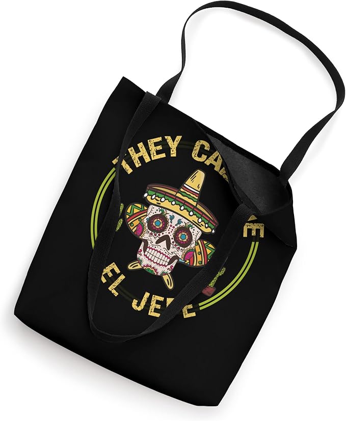 Mexican Cinco De Mayo Party Sombrero Skull Tote Bag - Festive and Fun Accessories