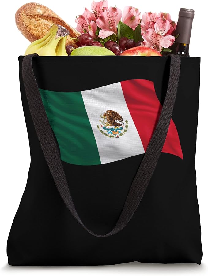 Mexico Bandera T-Shirt and Mexican Flag Tote Bag Set