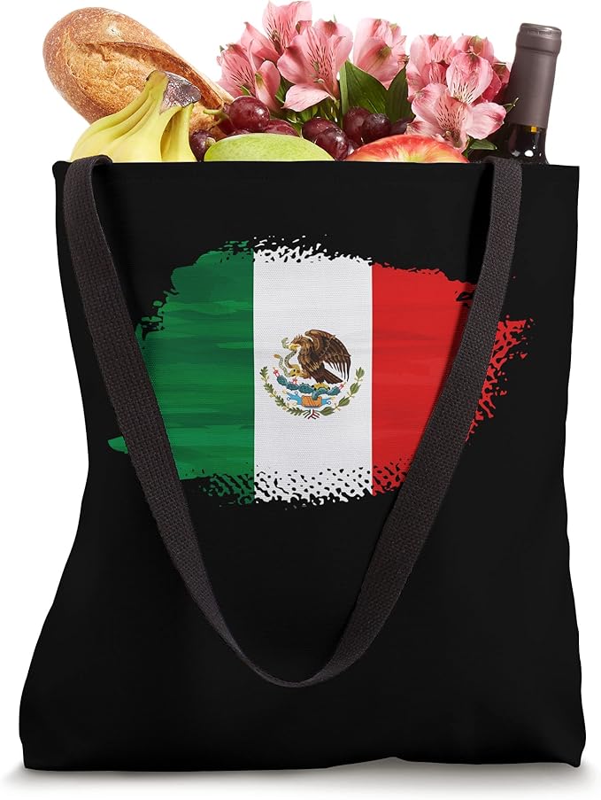 Mexico Bandera Tote Bag - Mexican Flag Design