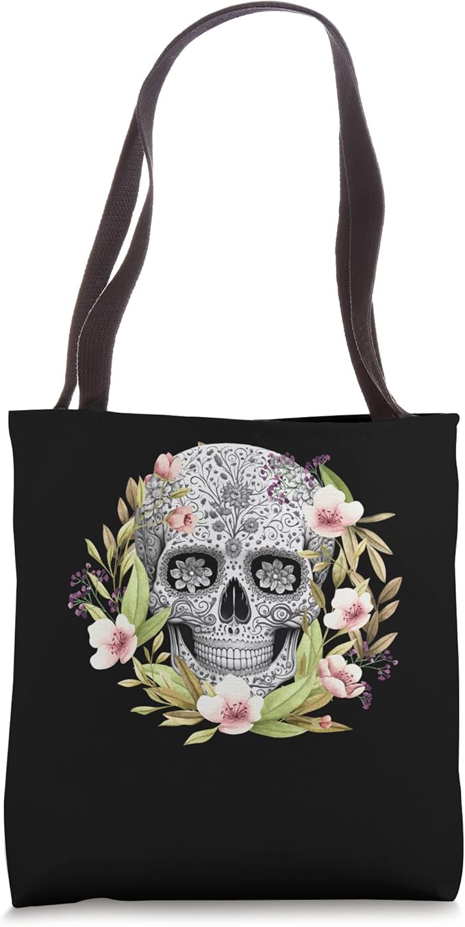 Calaveras Mexican Día de los Muertos Tote Bag for Men and Women