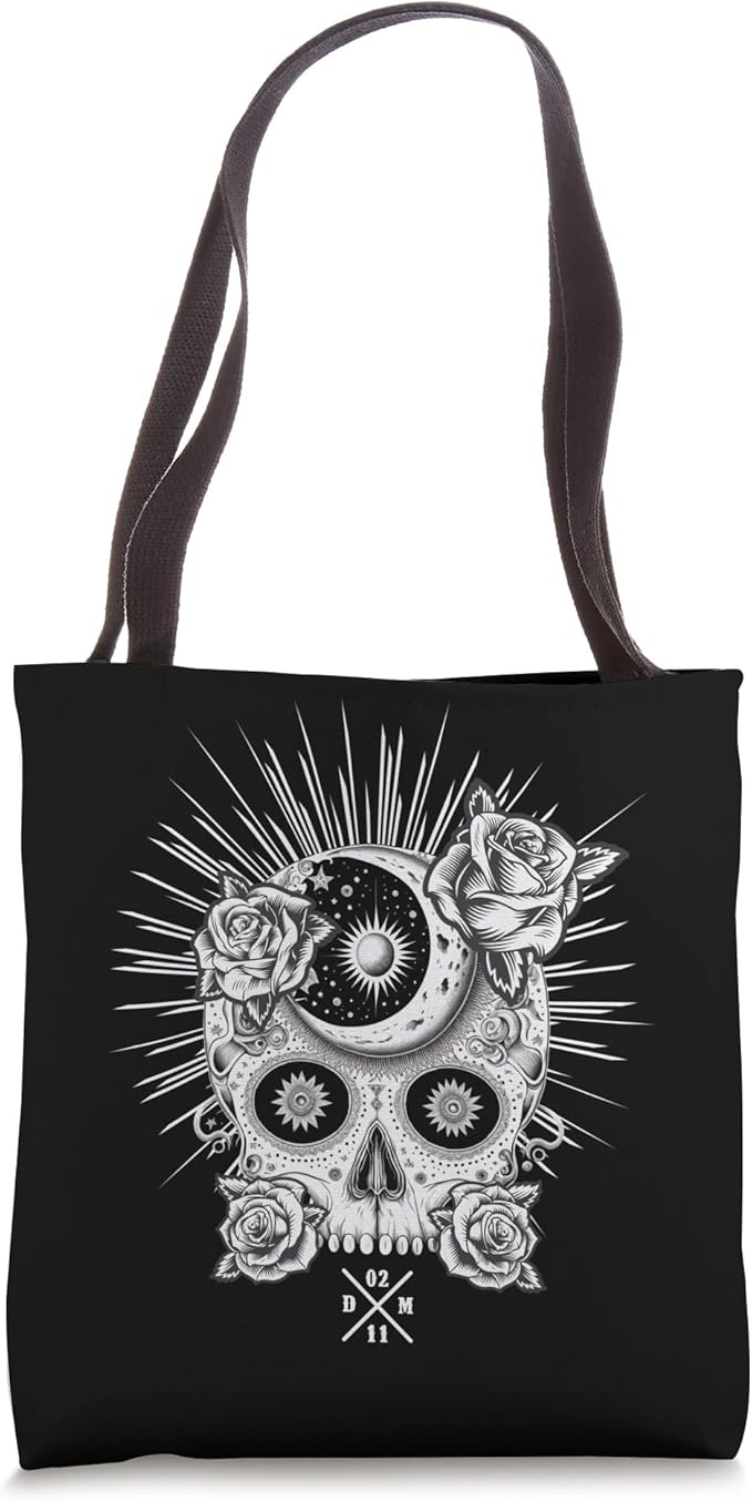 Mexican Sugar Skull Dia De Los Muertos Tote Bag - Occult Design