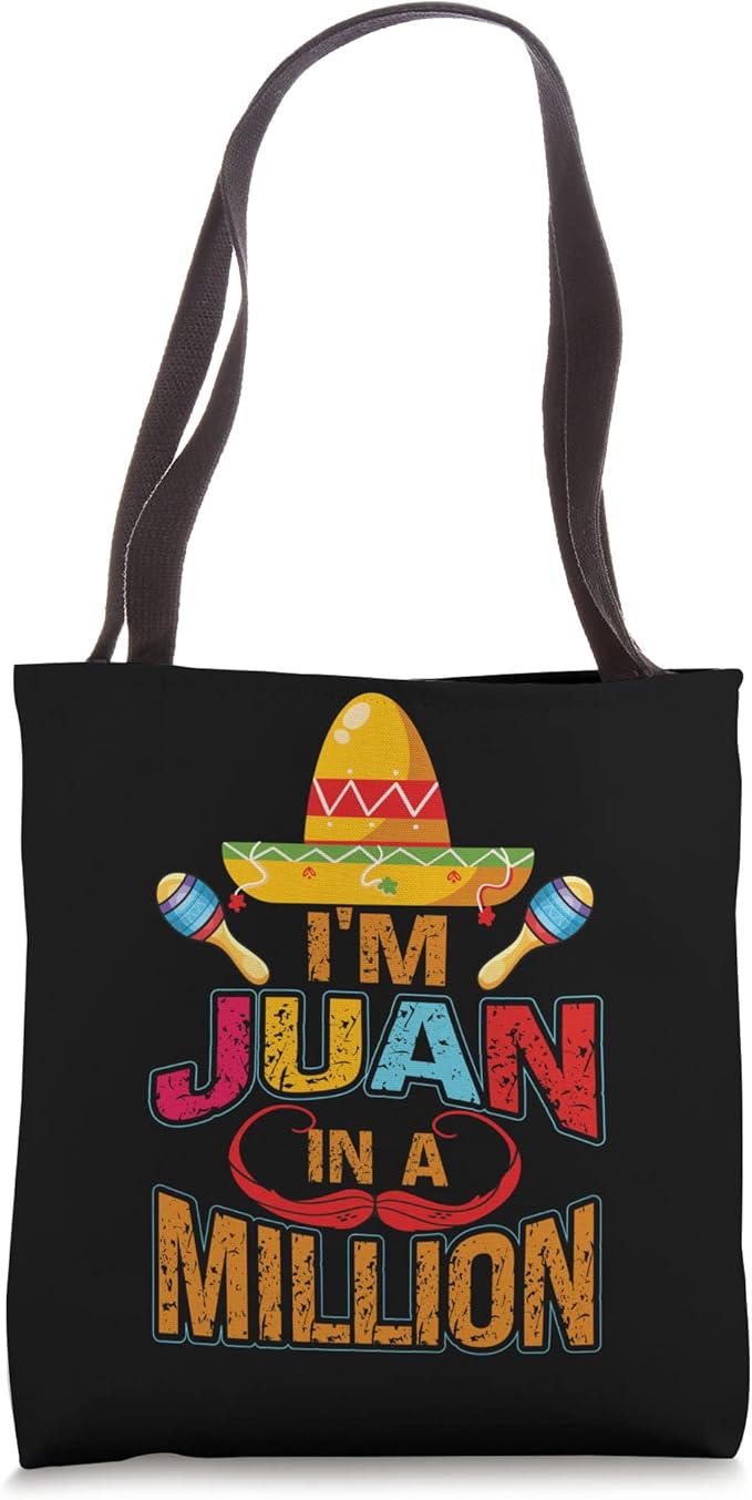 Mexican Cinco de Mayo Party Juan in a Million Tote Bag - Fun Celebration Accessories