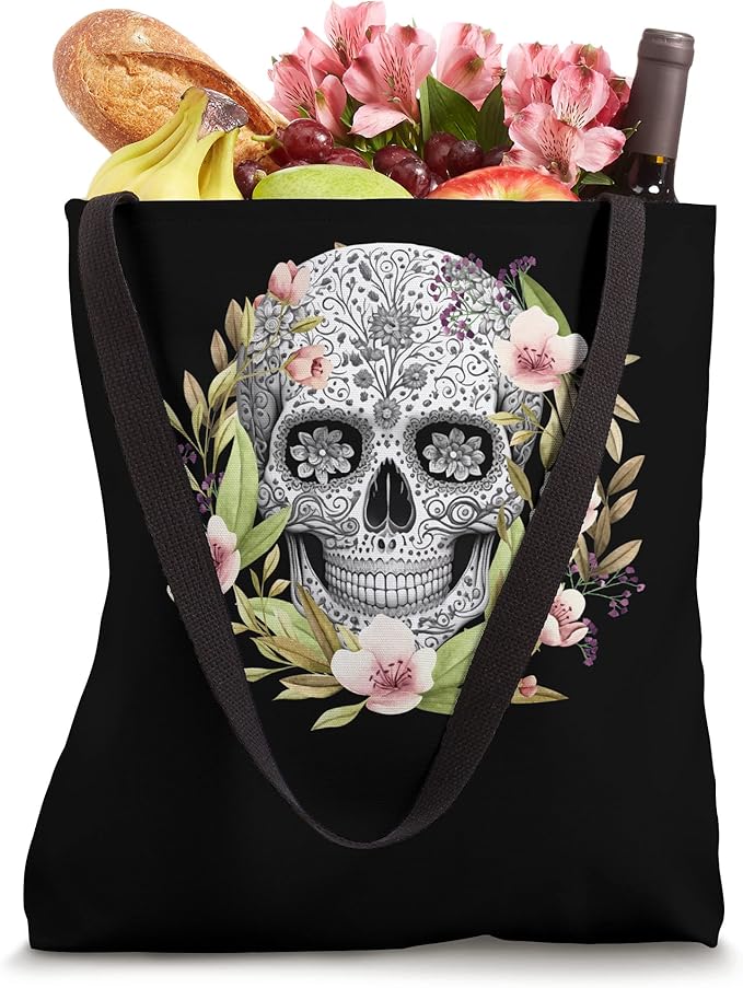 Calaveras Mexican Día de los Muertos Tote Bag for Men and Women