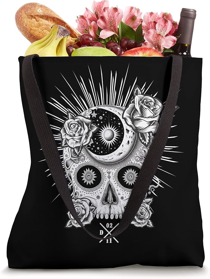 Mexican Sugar Skull Dia De Los Muertos Tote Bag - Occult Design