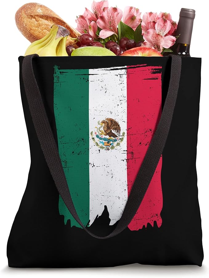 Mexican Flag Tote Bag - Bandera Mexicana Design