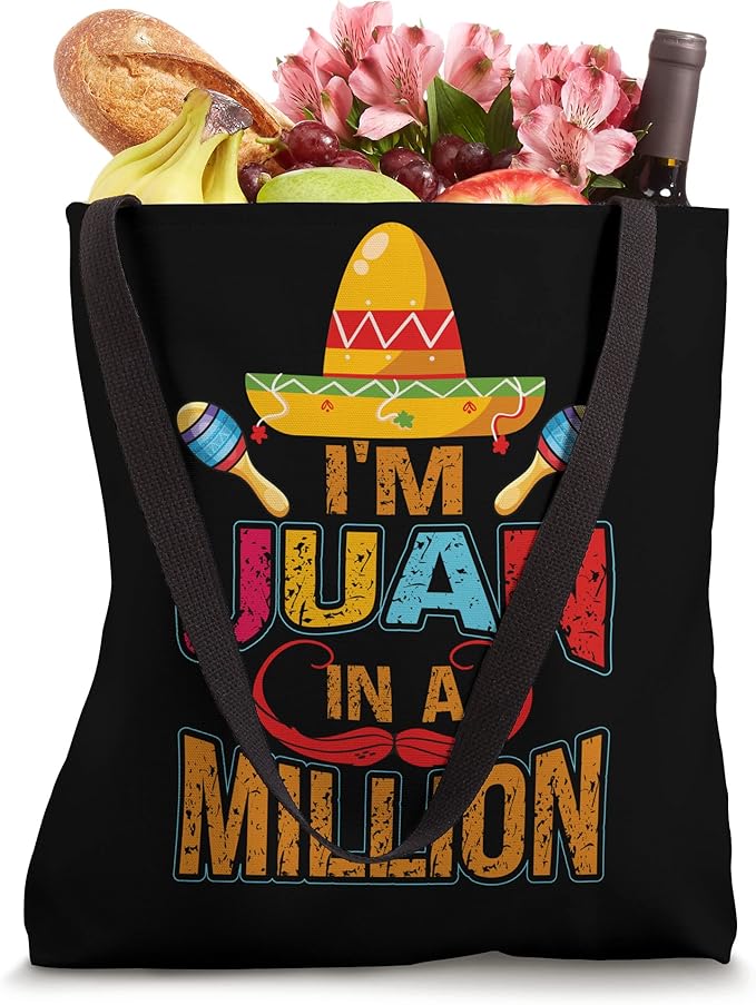 Mexican Cinco de Mayo Party Juan in a Million Tote Bag - Fun Celebration Accessories