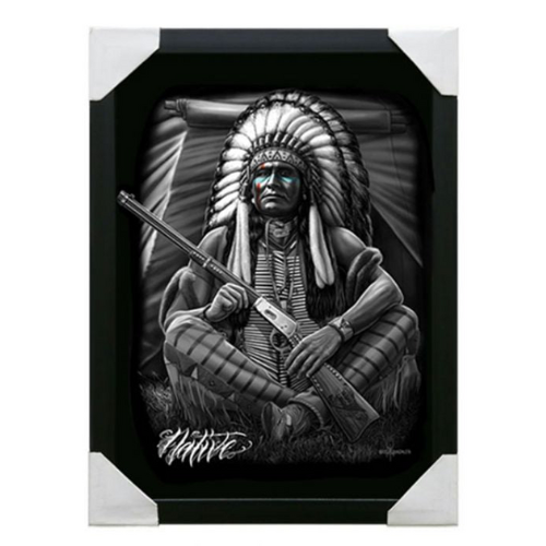 Native - Small Framed Canvas Art - 12" x 16"