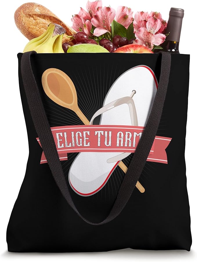 Elige Tu Arma Funny Latina Mexicana Chancla Mujer Tote Bag for Women