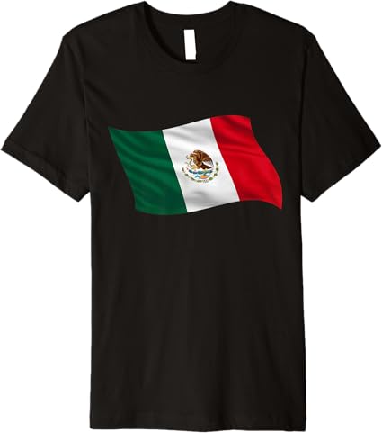 Mexican Flag T-Shirt - Premium Mexico Bandera Camiseta for Men & Women