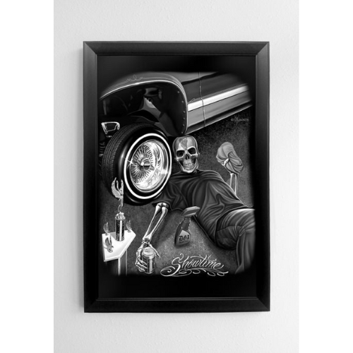 Showtime - Large Framed Textured Canvas Art 22" x 34"