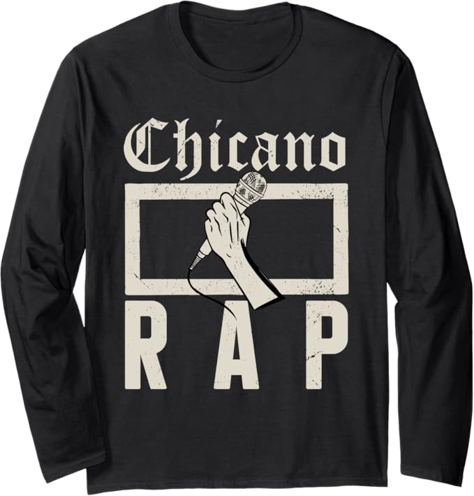 Chicano Rap Vintage Mexican Hip Hop Culture Long Sleeve T-Shirt - Stylish & Trendy