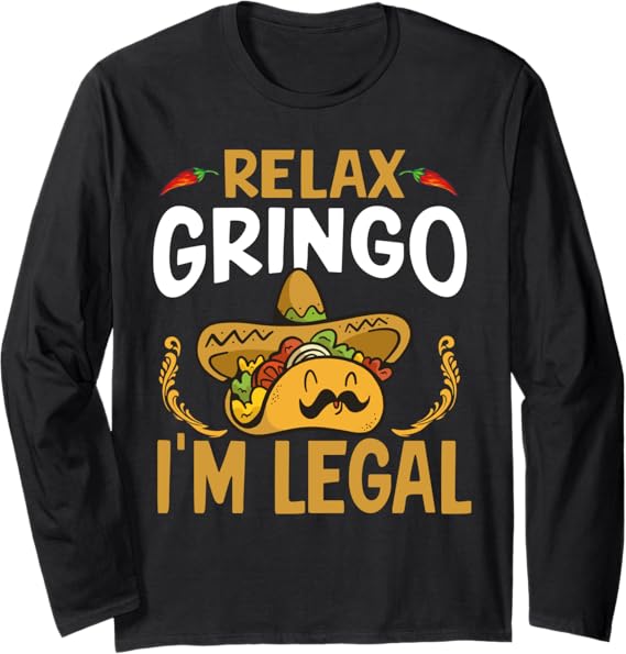 Cinco De Mayo Mexican Party Taco Long Sleeve T-Shirt