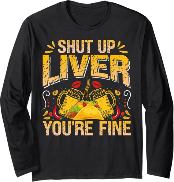 Cinco de Mayo Mexican Party Long Sleeve T-Shirt for Men & Women