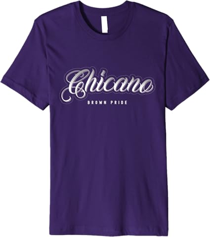 Chicano Brown Pride Retro Mexican Hombre Premium Men T-Shirt - Vintage Style Tee