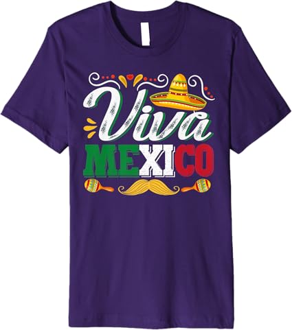 Viva Mexico Cinco de Mayo Party Premium Men T-Shirt - Mexican Celebration Apparel