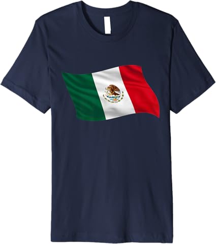 Mexican Flag T-Shirt - Premium Mexico Bandera Camiseta for Men & Women
