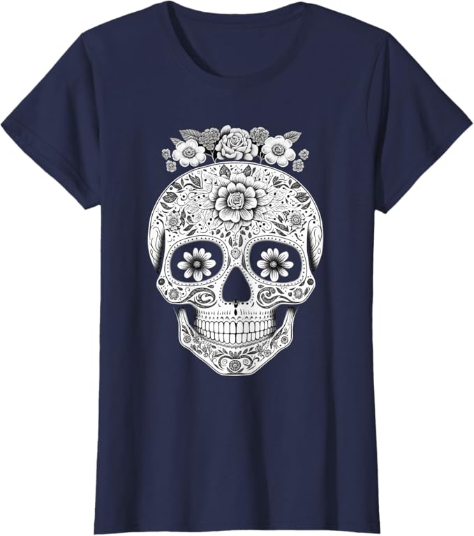 Mexican Skull Women T-Shirts | Stylish Camisas de Calaveras for Every Occasion