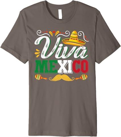 Viva Mexico Cinco de Mayo Party Premium Men T-Shirt - Mexican Celebration Apparel