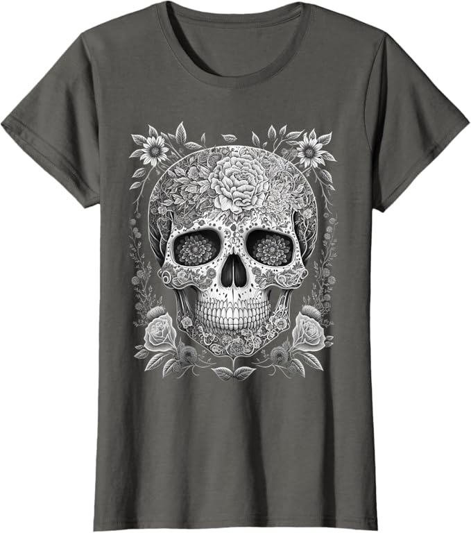 Mexican Skull Women T-Shirt - Camisas de Calaveras for Men & Women