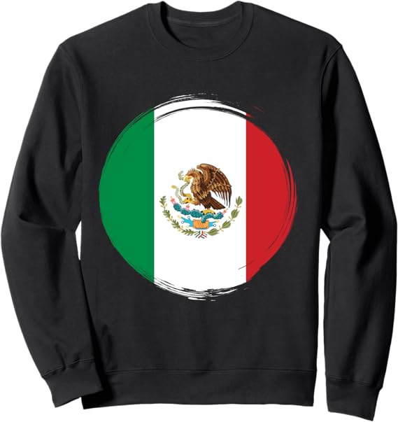 National Flag of Mexico Sweatshirt - Camiseta con Bandera de México