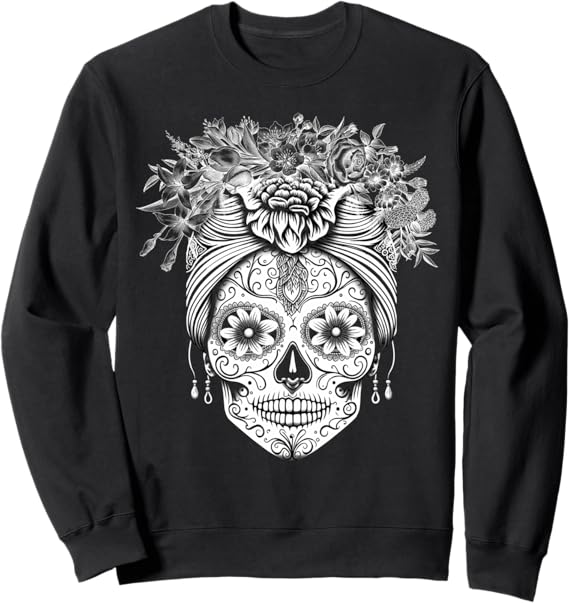 Dia De Los Muertos Calaveras De Azucar Sweatshirt - Mexican Sugar Skull Sweatshirt