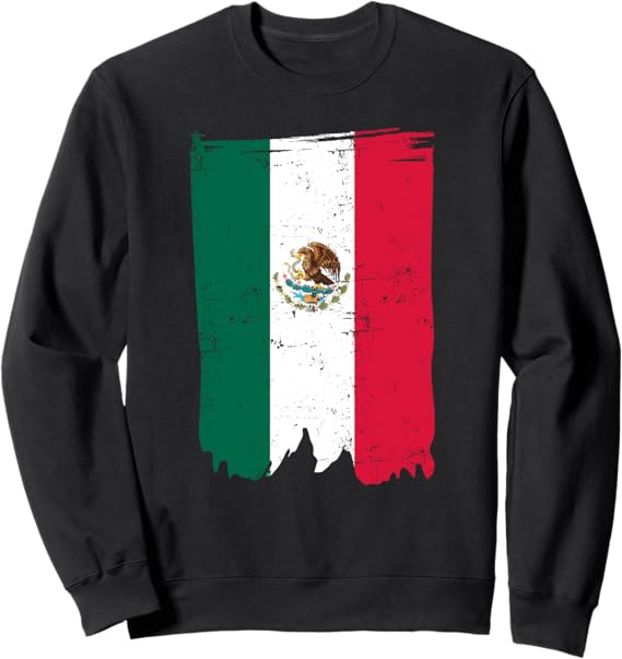 Mexican Flag Bandera Mexicana Sweatshirt - Stylish & Comfortable Mexican Apparel