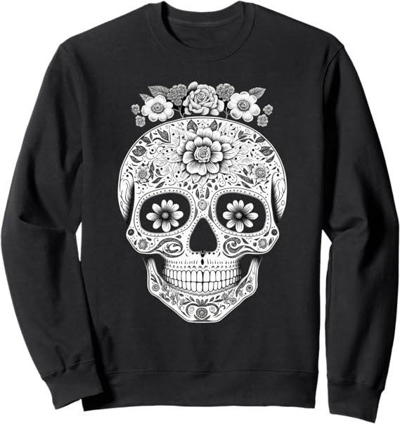 Mexican Skull Sweatshirt | Camisas de Calaveras | Unique Skull Design