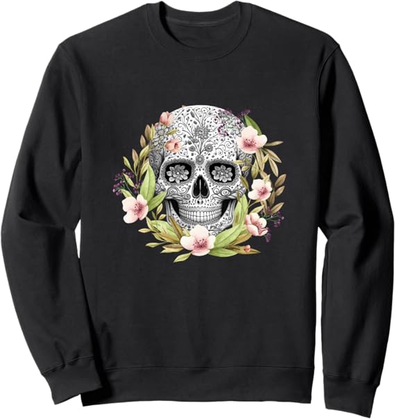 Calaveras Mexican Día de los Muertos Sweatshirt for Men and Women