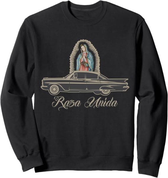 Raza Unida Chicano Lowrider Mexican Hombre Sweatshirt - Stylish Urban Apparel