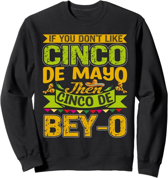 Cinco de Mayo Mexican Party Sweatshirt - Festive Design for Celebrations