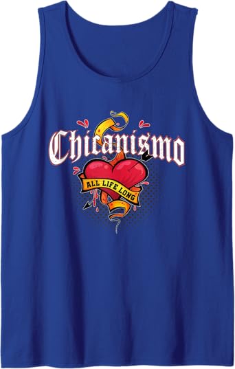 Chicanismo All Life Long Retro Mexican Chicano Heart Men Tank Top – Bold and Stylish Apparel