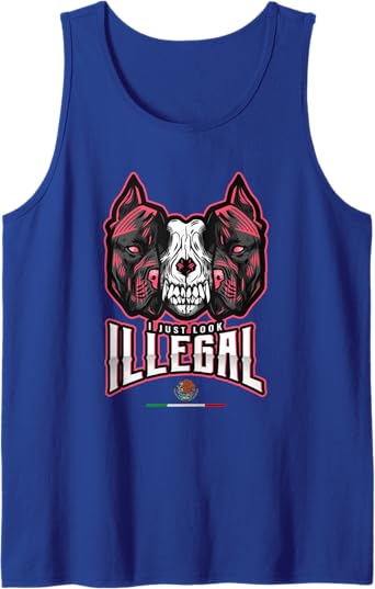 Chicano Men Tank Top with Creepy Mexican Dog Skull Design – Bold & Unique