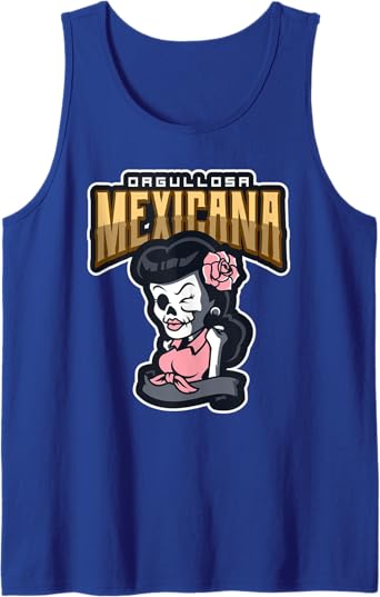 Orgullosa Mexicana Vintage Rockabilly Lowrider Men Tank Top - Mexican Style Apparel