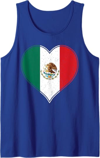 Corazon Mexicano Men Tank Top - Mexico Flag T-Shirt - Mexican Flag Apparel
