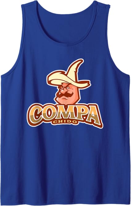 Compa Chido Funny Mexican Chicano Sombrero Tank Top for Men
