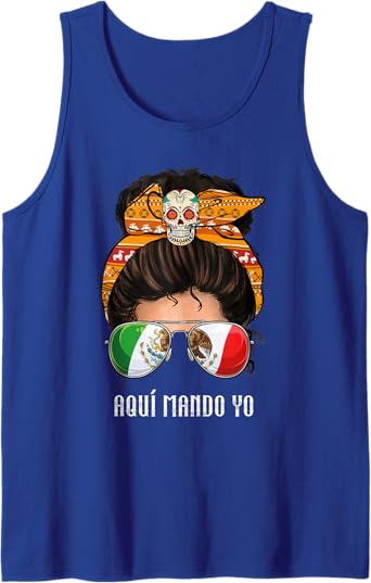 Aquí Mando Yo Mexican Flag Tank Top for Men – Bandera Mexicana Top