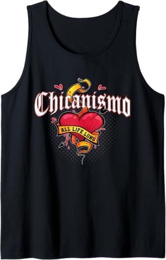 Chicanismo All Life Long Retro Mexican Chicano Heart Men Tank Top – Bold and Stylish Apparel