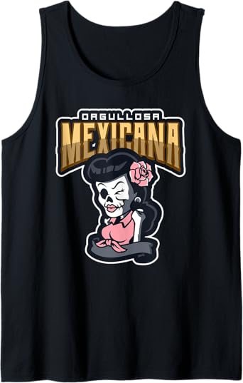 Orgullosa Mexicana Vintage Rockabilly Lowrider Men Tank Top - Mexican Style Apparel