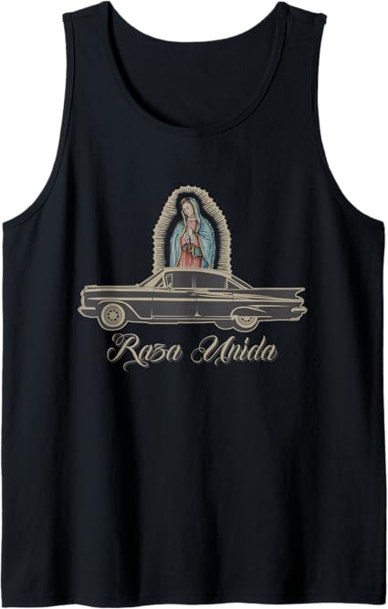 Raza Unida Chicano Lowrider Mexican Hombre Tank Top – Vintage Style T-Shirt for Men