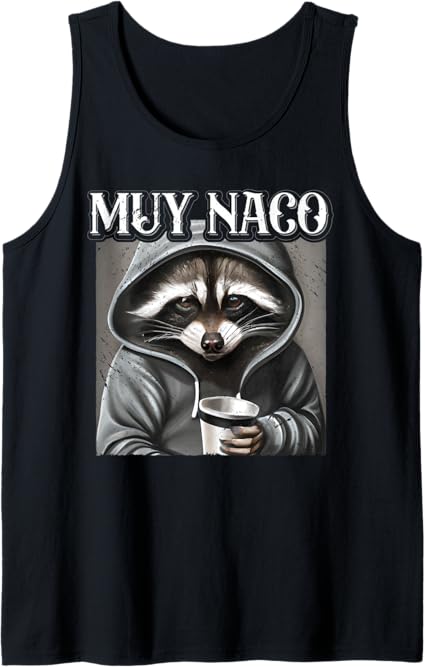 Vintage Mexican Slang 'Muy Naco' Chicano Latino Quote Men Tank Top