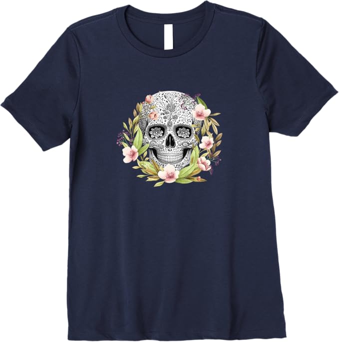 Calaveras Mexican Día De Los Muertos Women T-Shirt - Premium Design