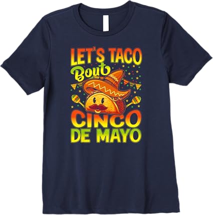 Mexican Cinco de Mayo Party 'Let's Taco Bout' Premium Women T-Shirt