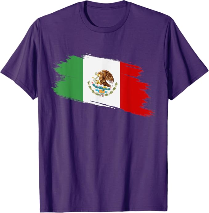 Vintage Mexican Flag Men T-Shirt | Bandera Mexicana Mexico Camiseta